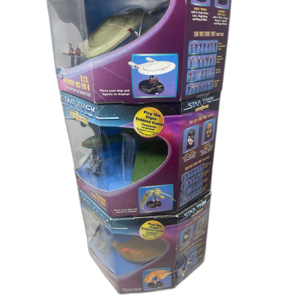 Star Trek Strike Force Lot 3 Mini Ship Replicas USS Enterprise, Ferengi, Klingon - Picture 2 of 13